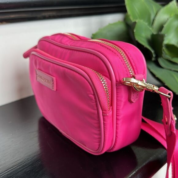 Louenhide Cali Nylon Crossbody shoulder handbag purse like new pink - Picture 7 of 12